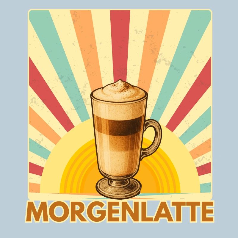 Vintage Pun Retro Morning Draught Coffee Design