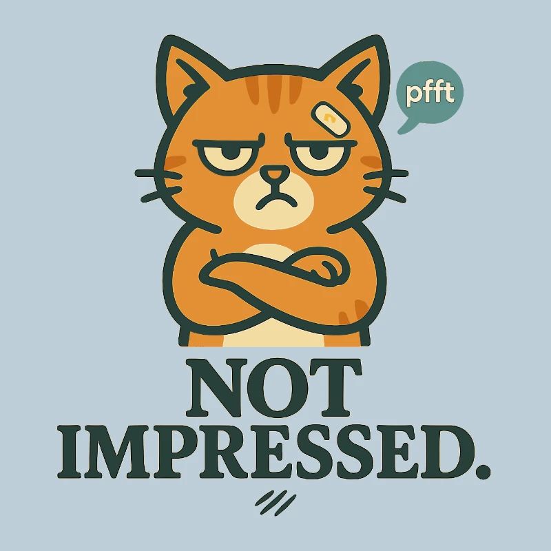 Pas impressionné - Chat