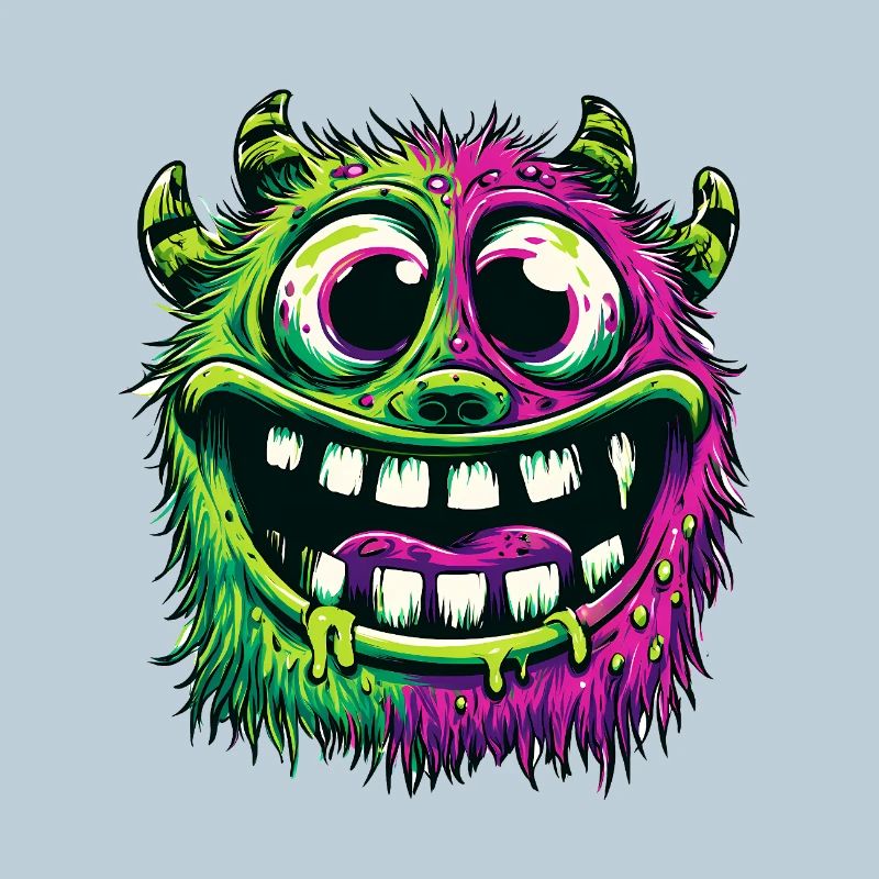 Buntes psychedelisches Monster