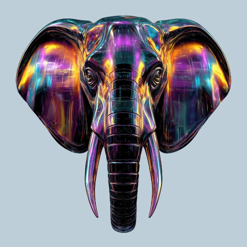 L’art de l’éléphant dans la conception de la lumière du néon