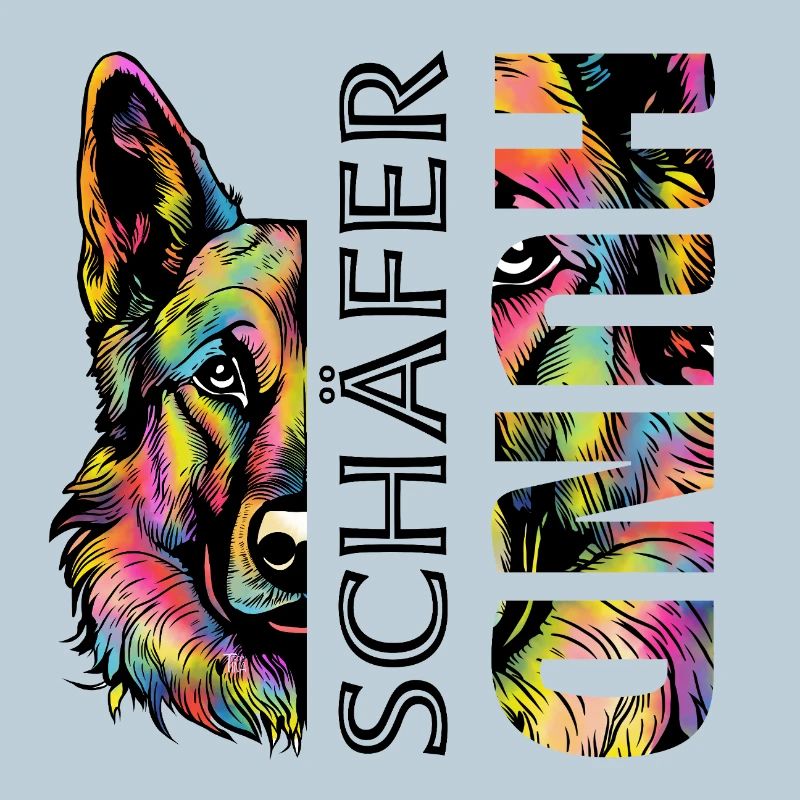 Bunter  Schäferhund