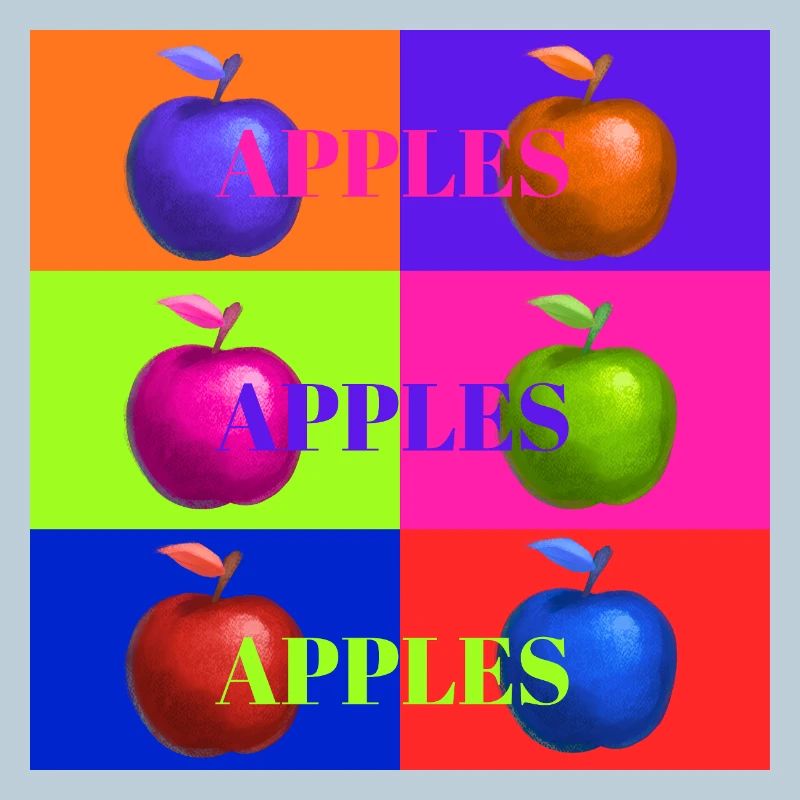 Pop Art Apple Collage Design