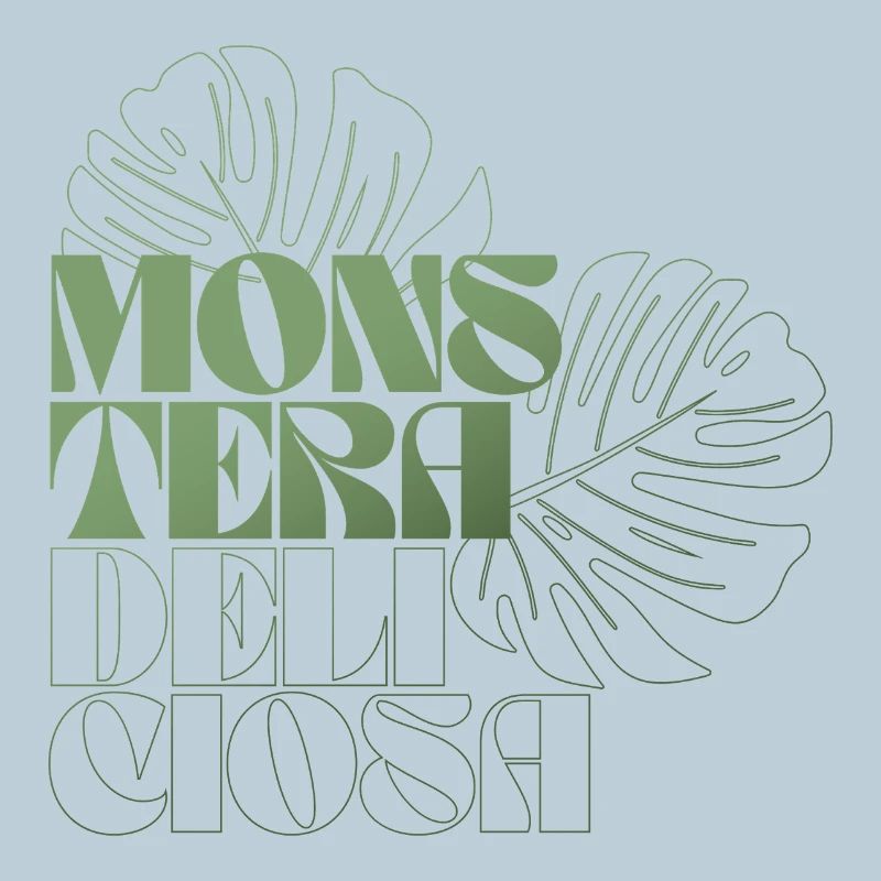 Feuille de Monstera Conception botanique