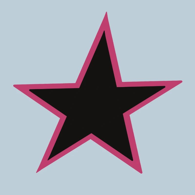 Pink Border Star Design