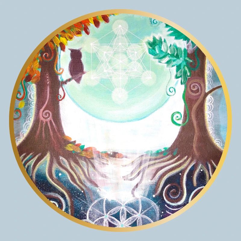 Mystical Nature Connection Illustration