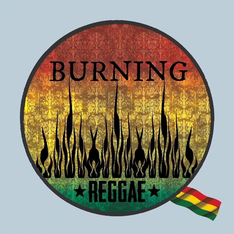 Feuriges Burning Reggae Emblem