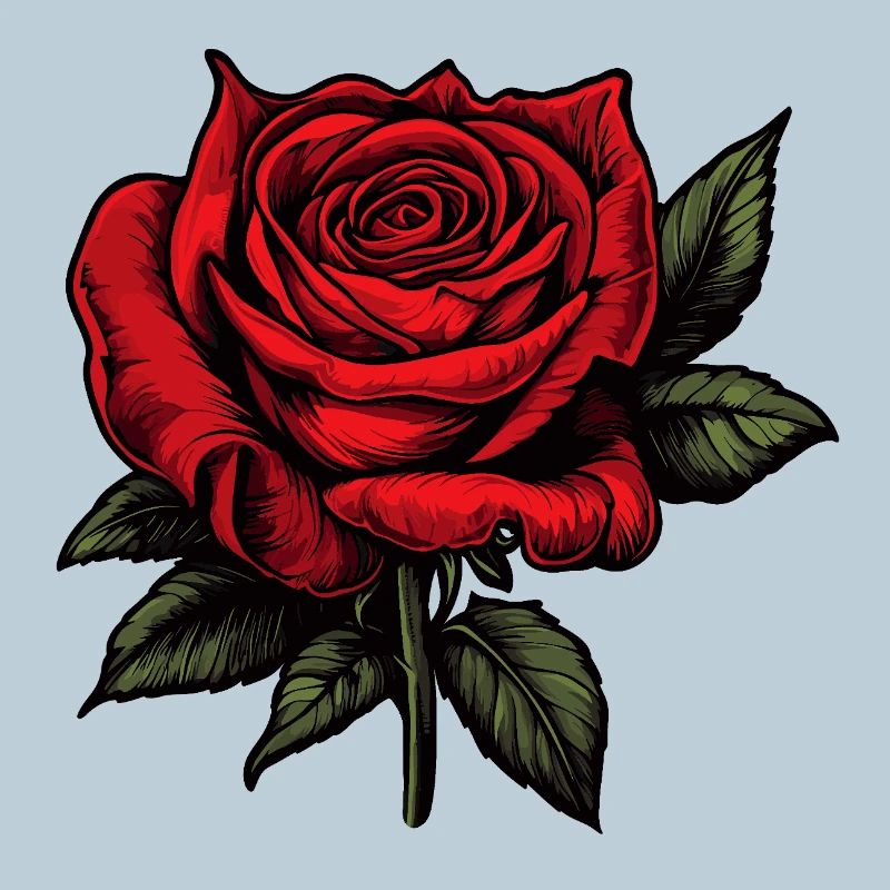 Rose Rouge Fleur
