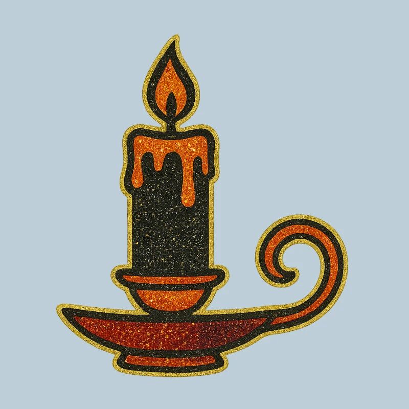 Conception de lampe à huile enflammée