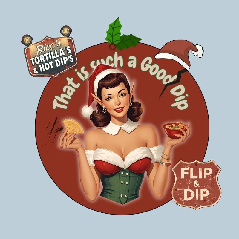 DAS IST SO EIN GUTER DIP - RETRO CHRISTMAS ELF