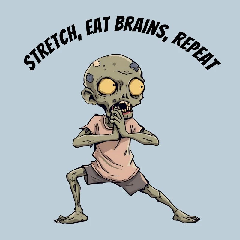 Zombie Stretch Eat Brains Repeat