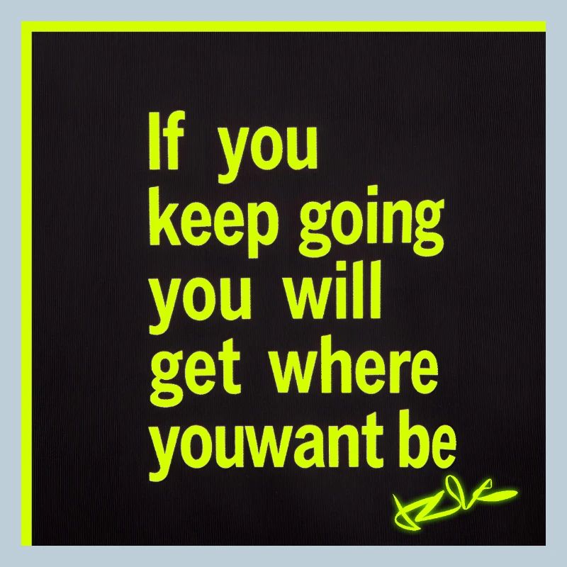 Lasting motivation neon text