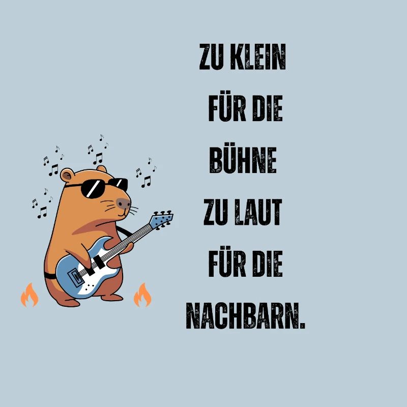Beaver Rocker mit Feuerflammen