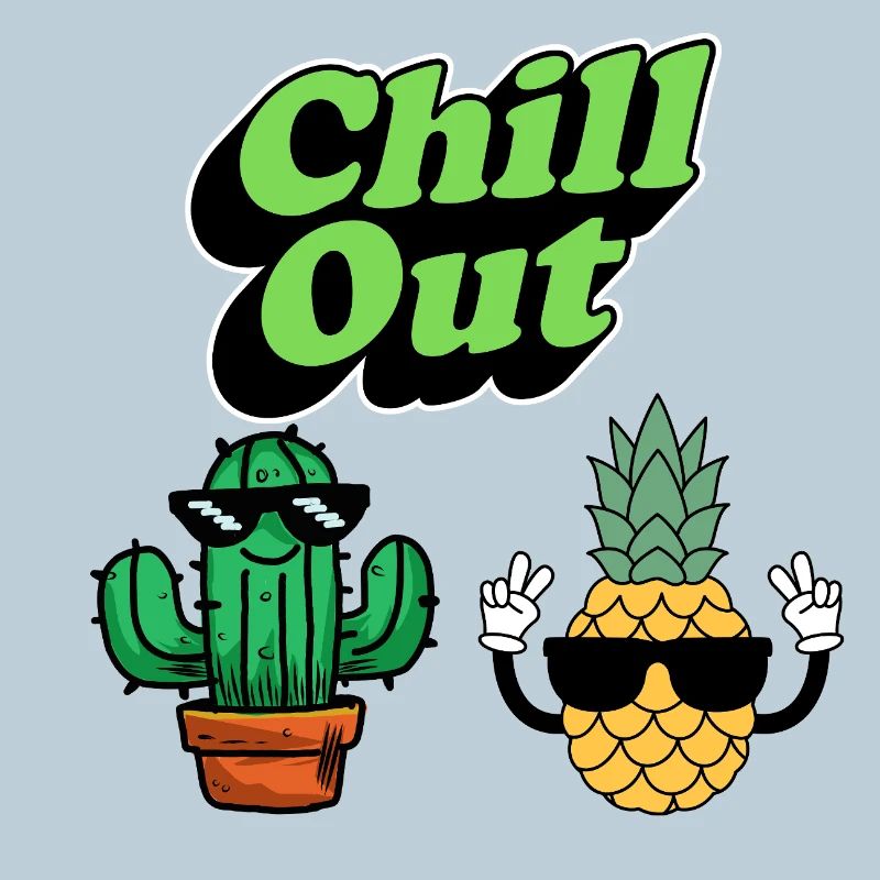 Chill Out Cactus and Pineapple
