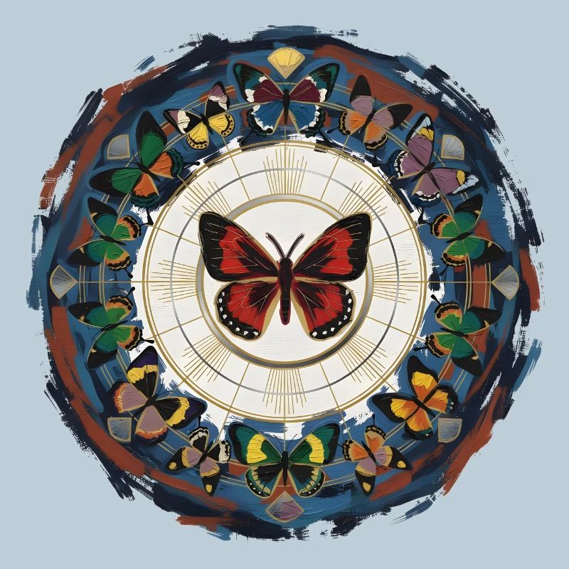 Butterfly Circle Mandala