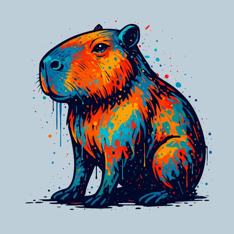 Colorful Hippo Splash