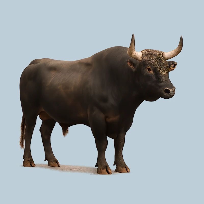Illustration de buffle d’eau foncé