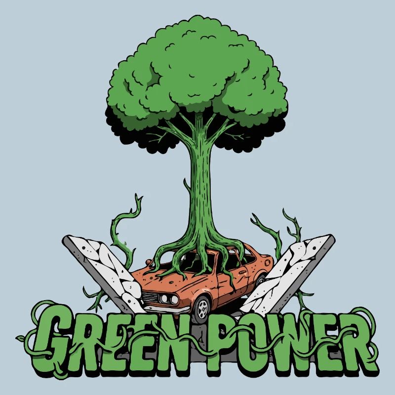 Arbre d’énergie vert