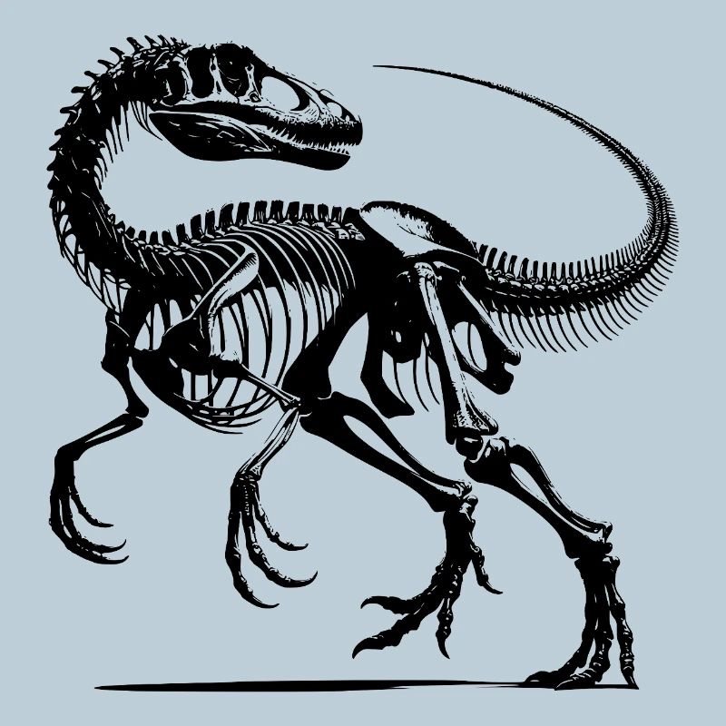 Raptor Dinosaurier Knochenarbeit aus der Urzeit