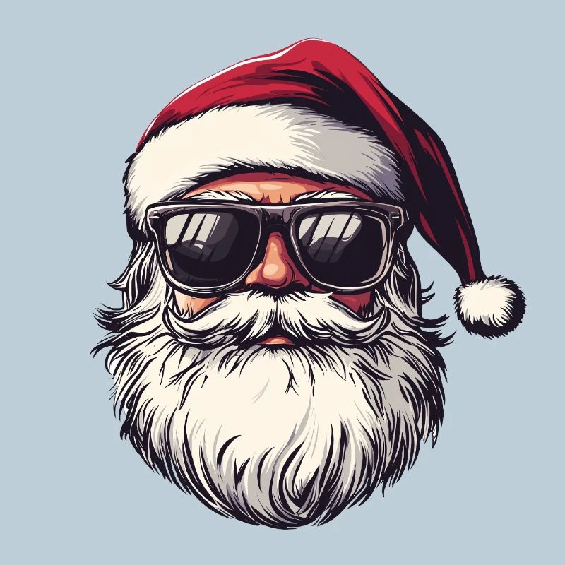 Weihnachtsmann mit Sonnenbrille