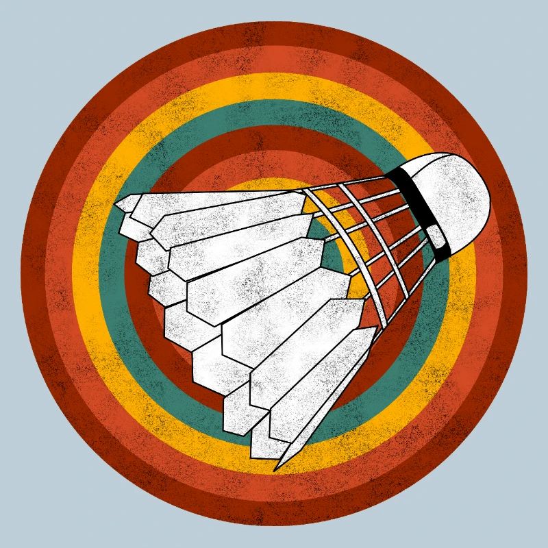 Retro Shuttlecock Neon Rings