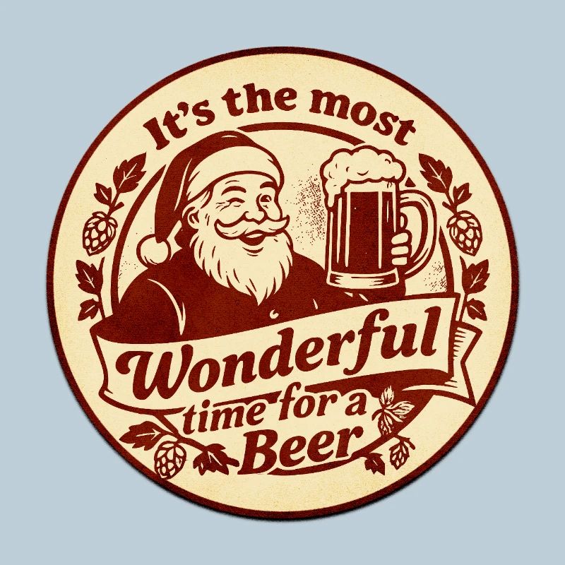 Rétrobadge de la bière de Noël