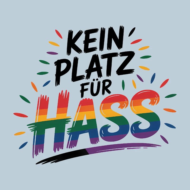 No Place for Hate - Cool Pride Logo