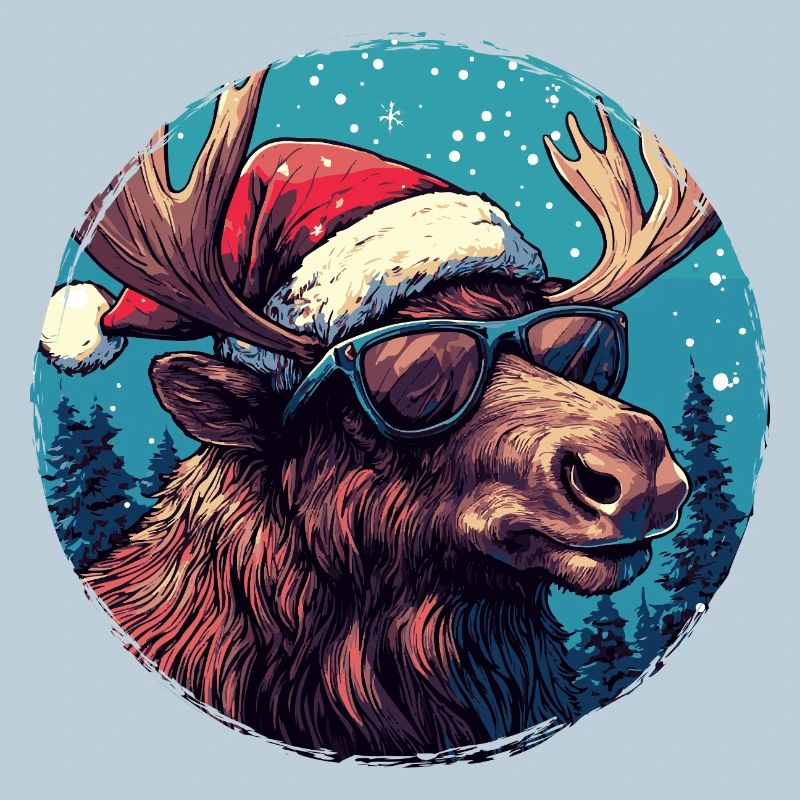 Reindeer with sunglasses