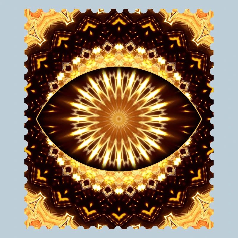 Kaleidoscope Fire Eye Pattern