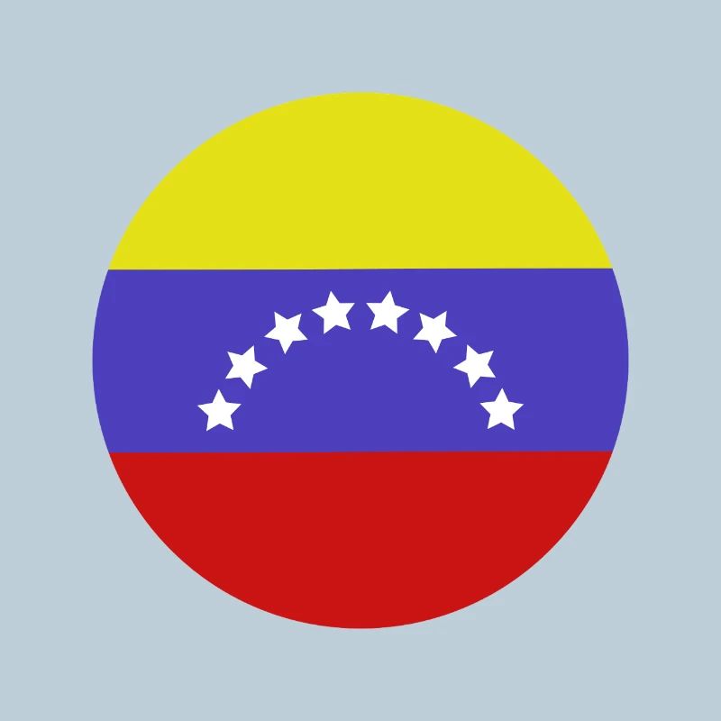 Venezuela round flag