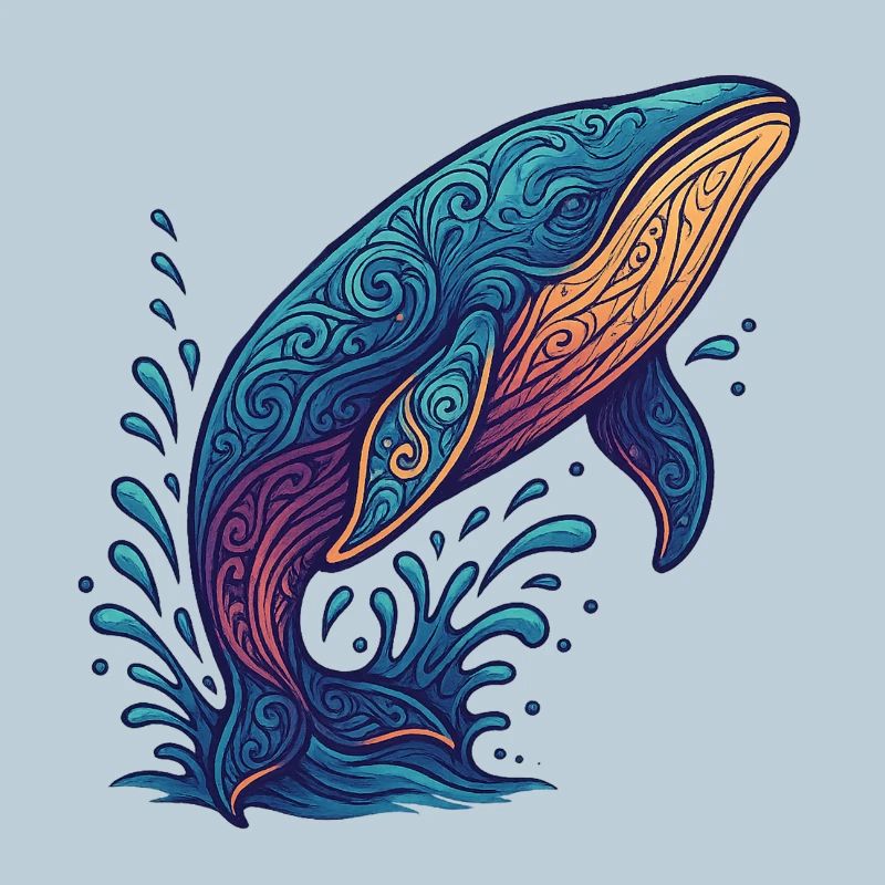 Flux de couleur des baleines