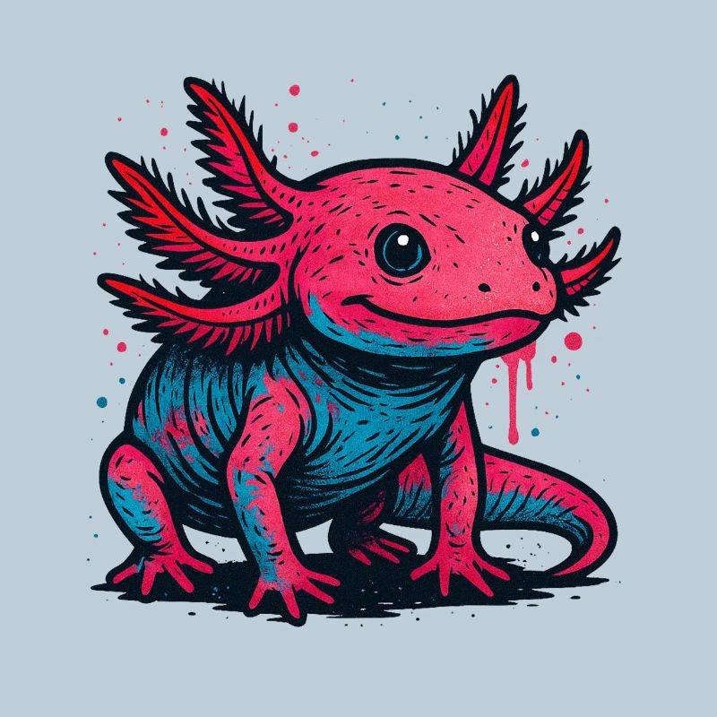 Éclaboussure d’Axolotl Néon