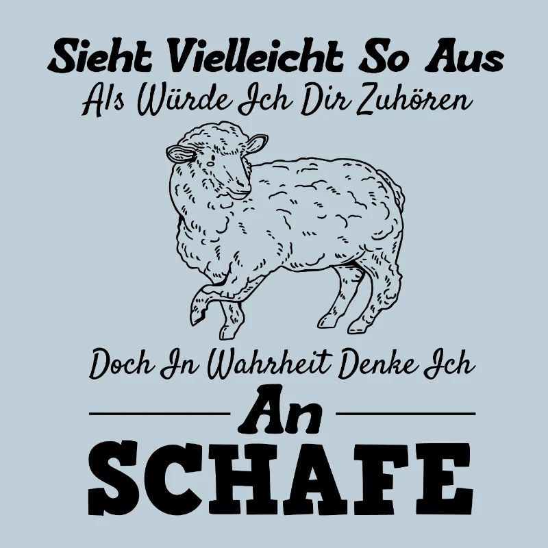 lustige Schafe Spruch Bauernhoftier Bauer Geschenk
