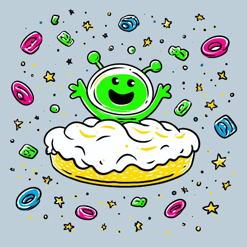 Space aliens on donut