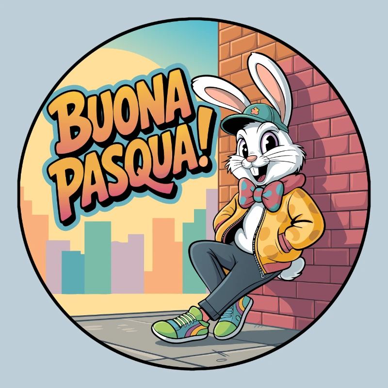 Happy Easter Urban Rabbit
