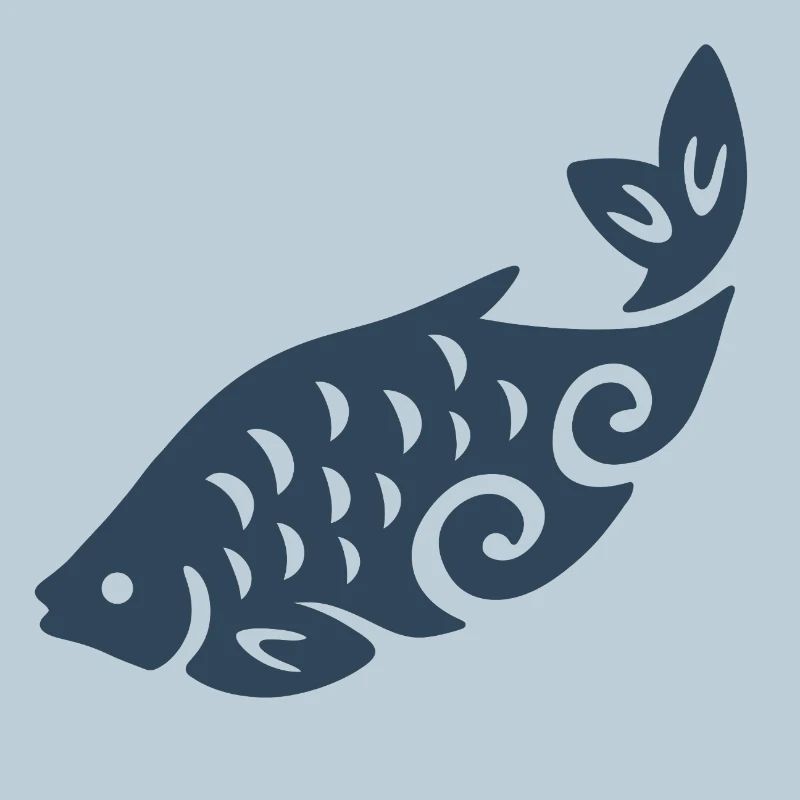 Swirl Fish Silhouette