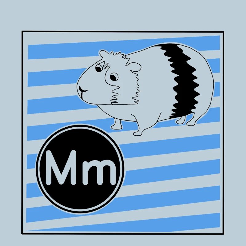 M pour cochon d’Inde