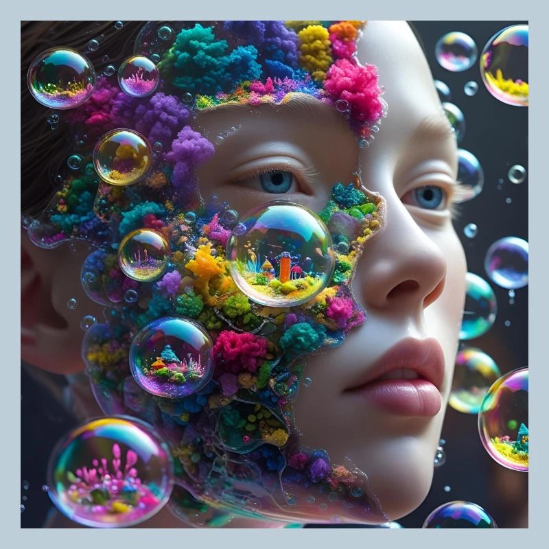 Dreamy Coral Portrait