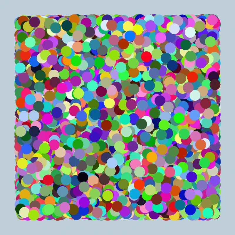 Bunte Konfetti-Kreise