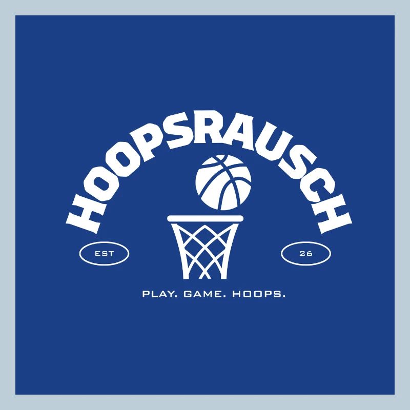 Hoopsrausch Basketball Emblem