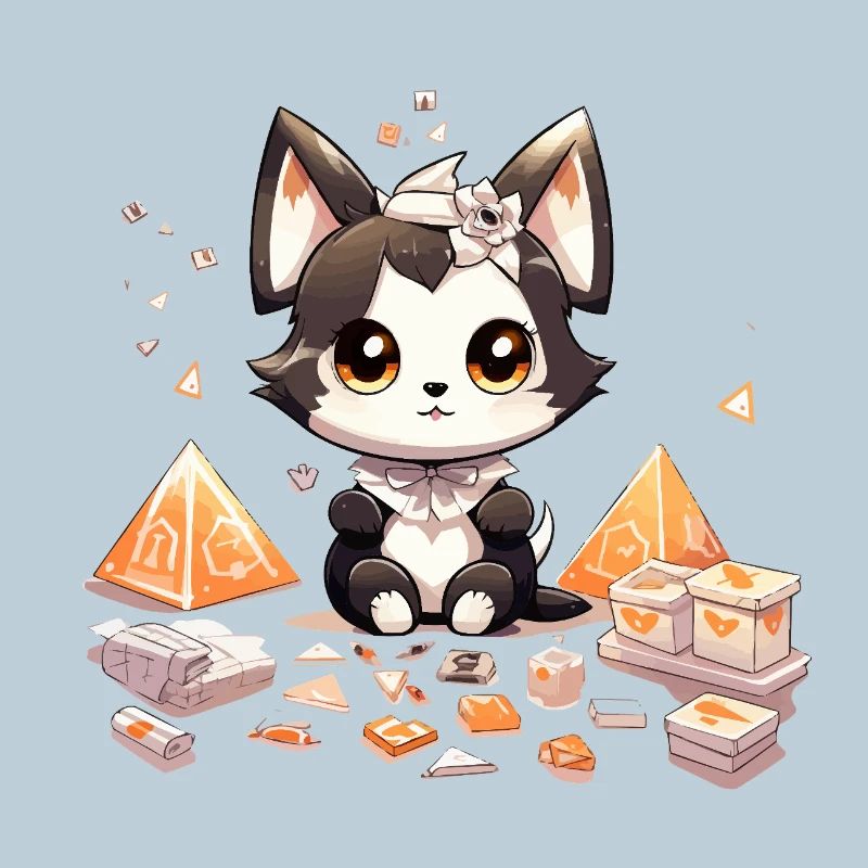 Chibi Dog Puppy Diamond Treasure