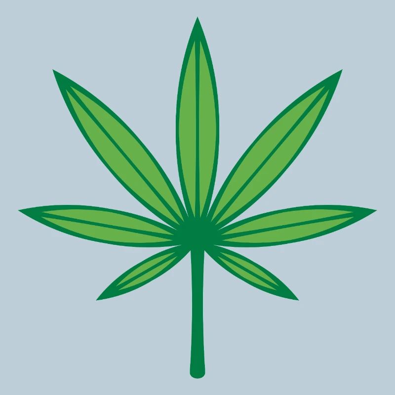 Cannabis / Marijuana / Hemp (Outline / 2C Green)