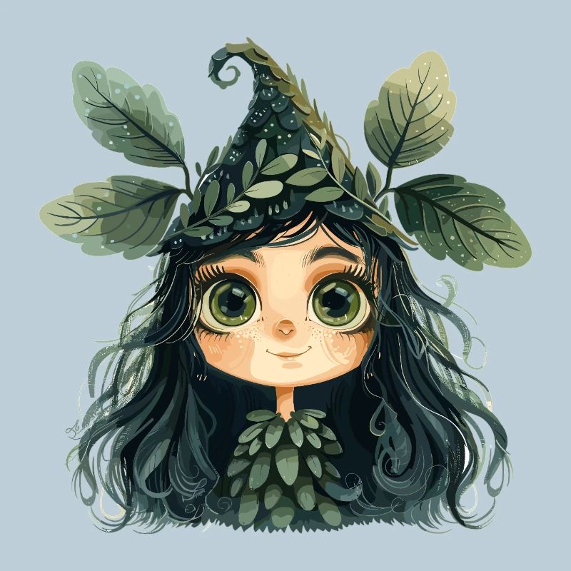 Reine des feuilles, créature de la forêt, fée des forêts