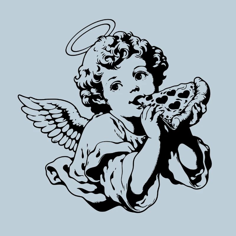 Pizza Angel – Cherub with pizza slice