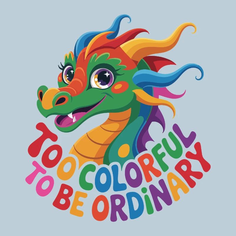 Dragon coloré autonome