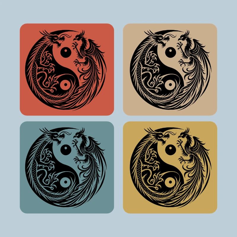 Dragon Yin Yang et Phénix