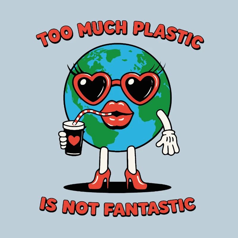 Plastic Is Not Fantastic Ironischer Umwelt Spruch