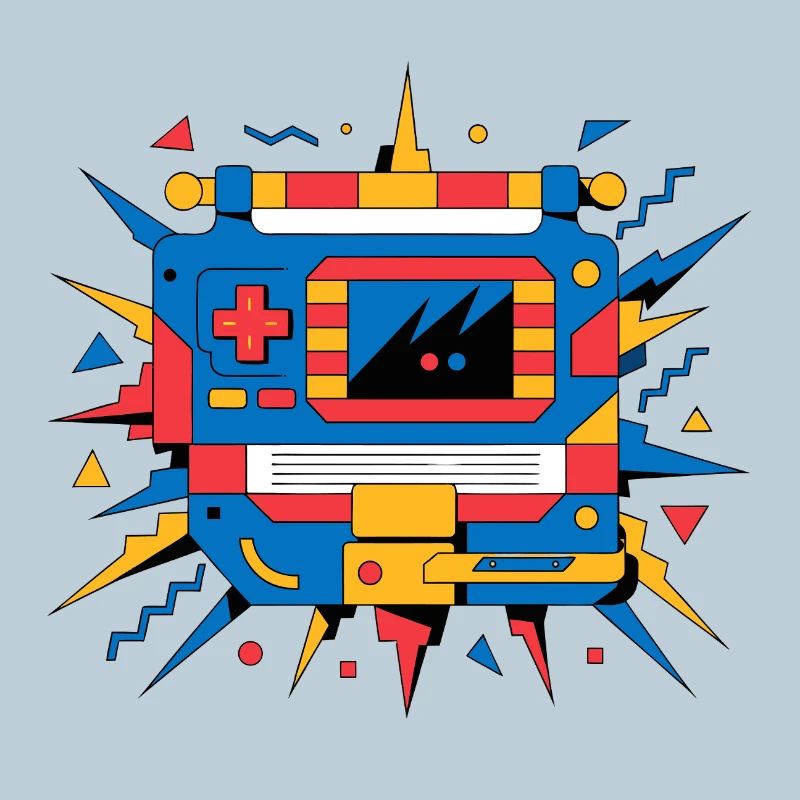 Retro-Neon-Konsole