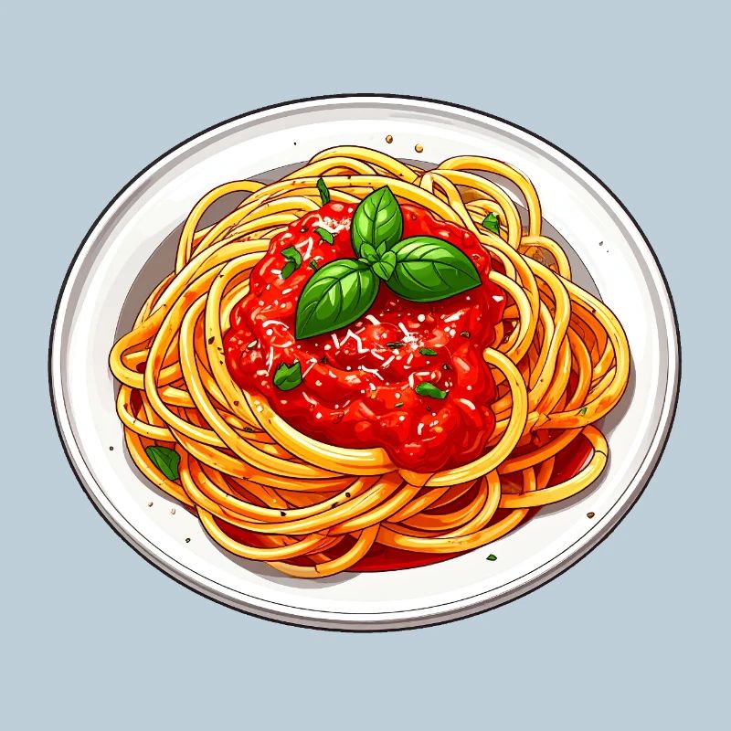 Pasta with tomato sauce
