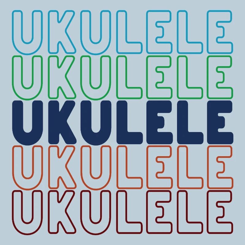 Typographie du ukulélé