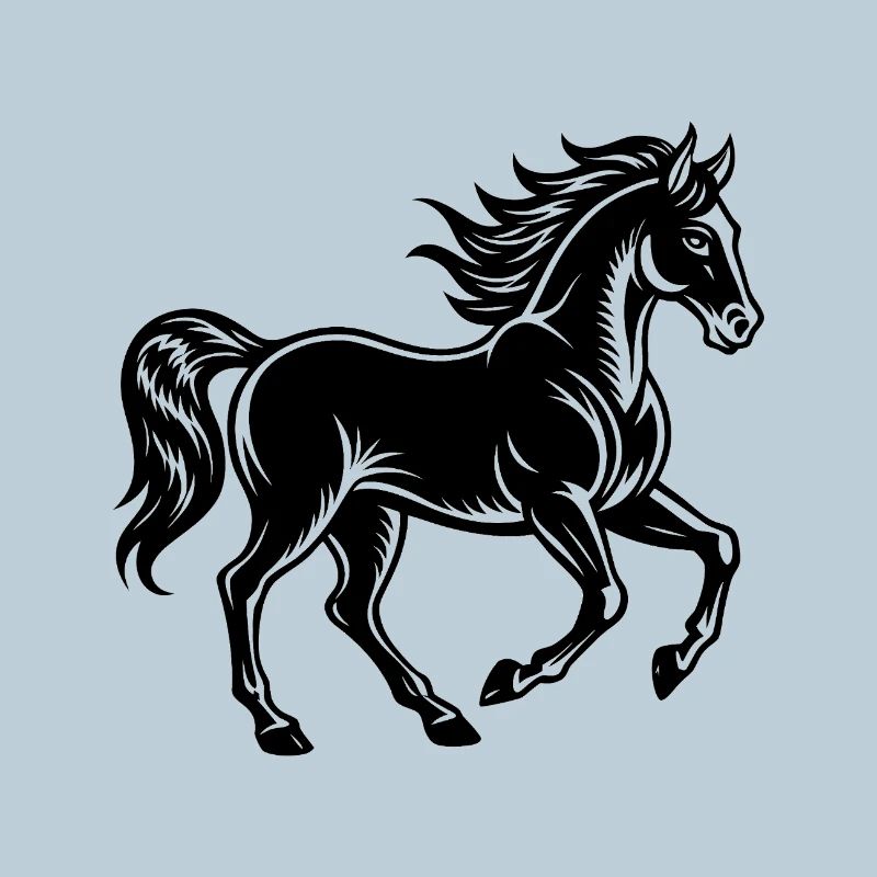 Galoppierendes Pferd